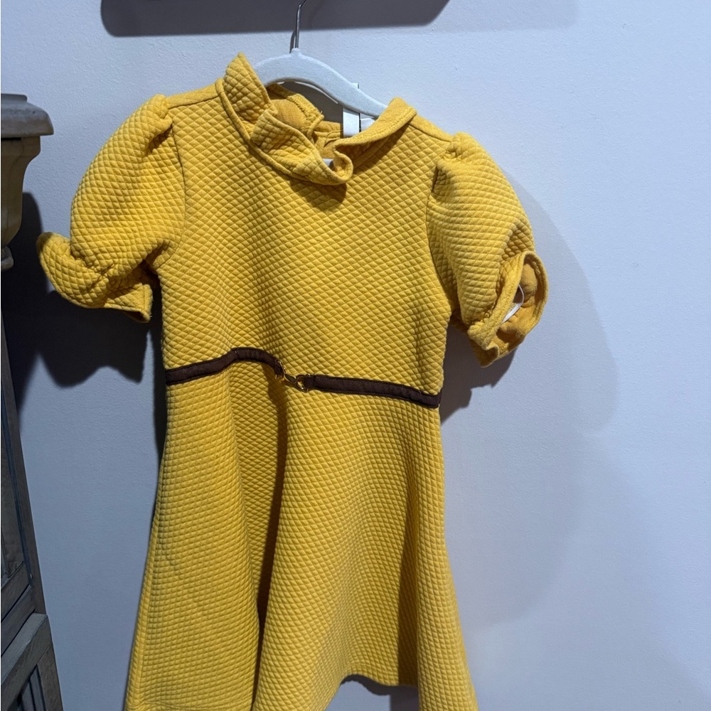 Janie and Jack Mustard Yellow Kids Dress